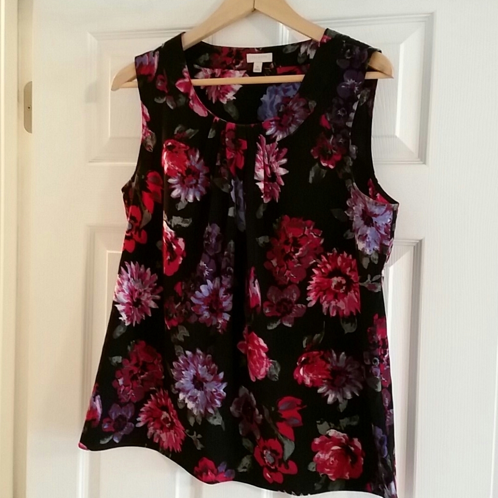 Talbots floral tank